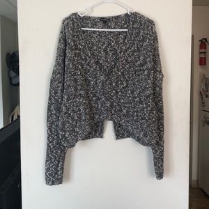 Crop Top Sweater w/ Split Back